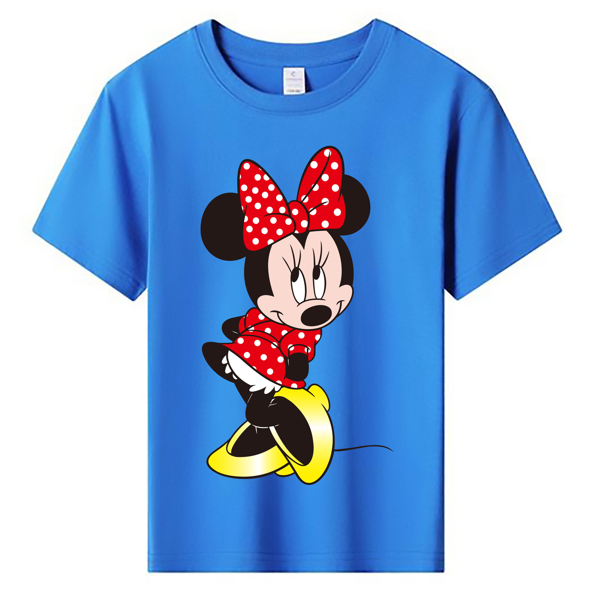 ミッキーマウス Mickey Mouse 綿100％キッズTシャツ（フロントプリント）